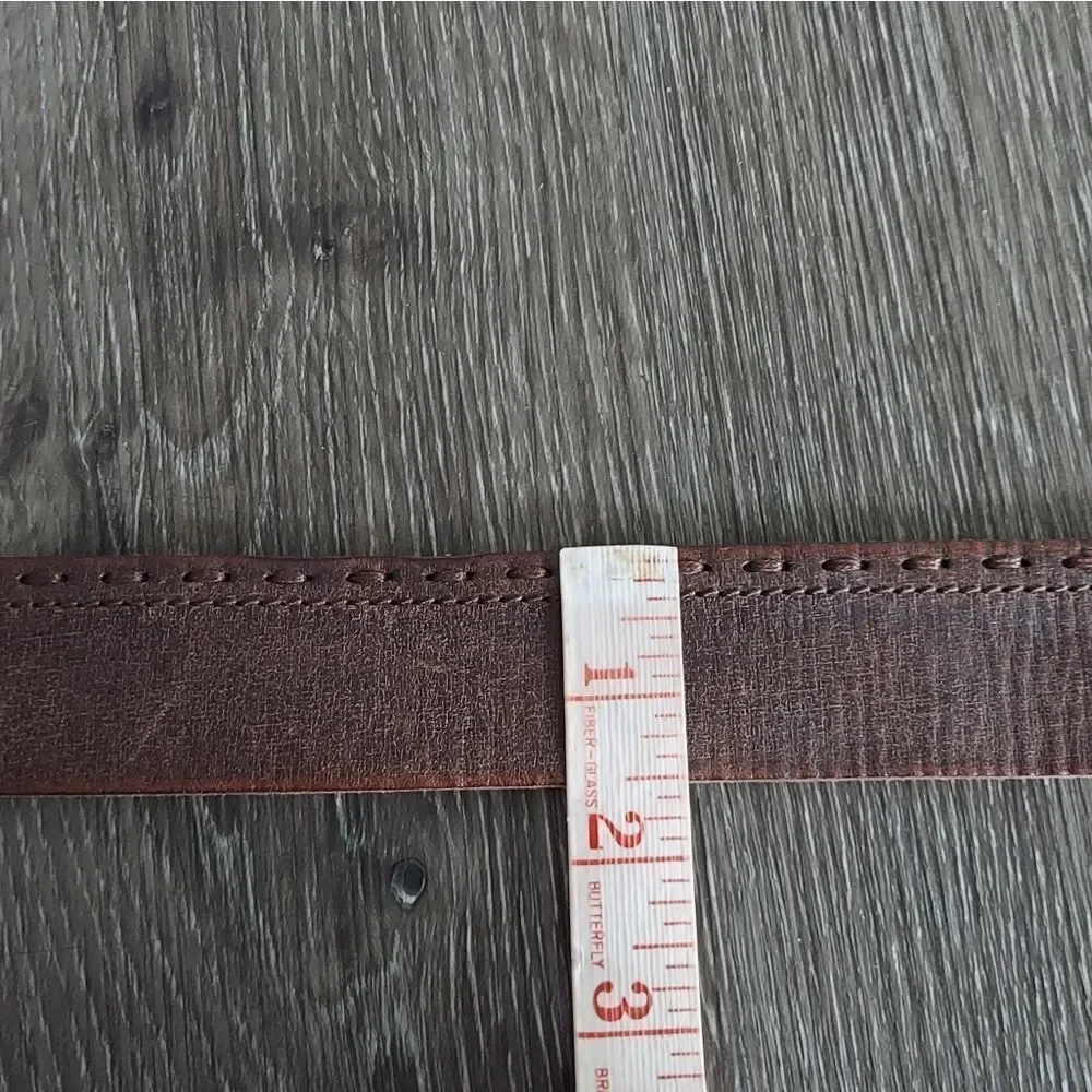Fossil Men's Brown Leather Belt Size 36